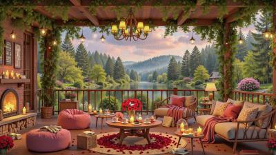 Heavy Rain Cabin Ambience   Gentle Piano Jazz  Fireplace Sounds for Deep Concentration