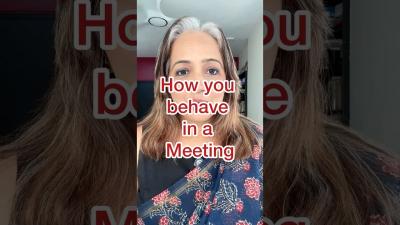 How to be at a meeting or interview
