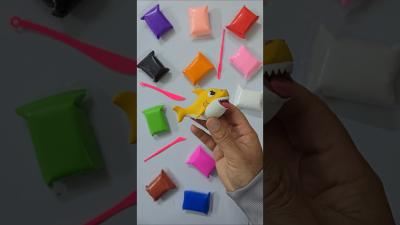 صنع بيبي القرش من الفوم على طلب المتابعين مشاهدة ممتعةHow to make a Baby Shark out of foam  