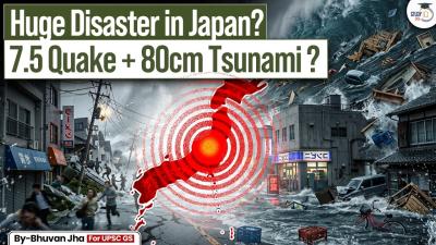 HUGE DISASTER in JAPAN  Massive Earthquake  Tsunami Hit Japan   is India Next  UPSC  StudyIQ
