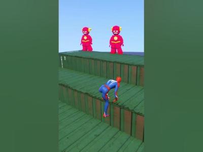 Hulk vs Iron Man Extreme Mega Ramp Crash GTA 5 Physics shorts