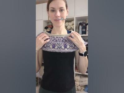I knitted this sweater on 2.75 mm needles and fingering weight yarn