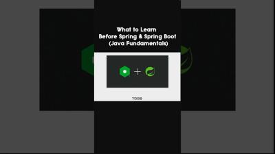  Java Concepts You NEED Before Touching Spring Boot coding tutorial