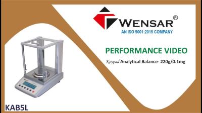 KAB5L  Performance Video of Analytical Balance