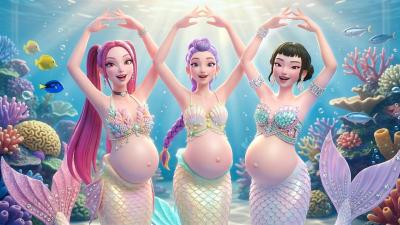 Kpop Music Demon Hunters Songs STAY HERE MV  Pregnant HUNTRIX MERMAID Version 
