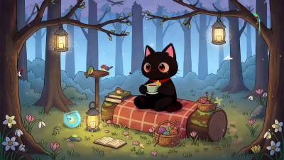 Milos Enchanted Forest Tea Peaceful Lofi Beats for Deep Study  Calm Focus