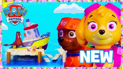 NEW Broken Bridge Zuma and Skye Rush To The Rescue  Toy Play  PAW Patrol Official  Compilation