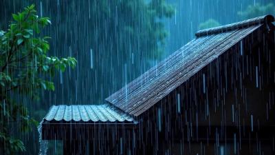 No Ads Rain Sounds for Sleeping  ASMR Extreme Tin Roof Rain and Thunder for Severe Insomnia Relief