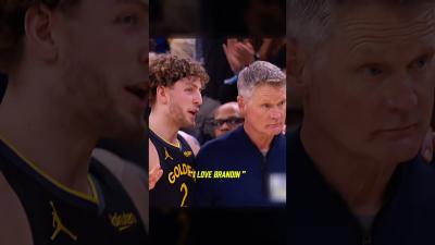 Podz must have SOMETHING on Steve Kerr shorts