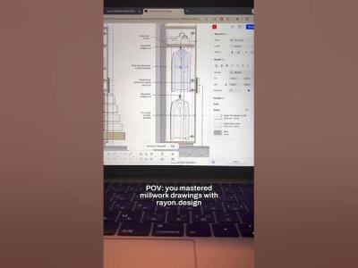 POV you create millwork faster with Rayon.design www.rayon.design interiordesign cadsoftware