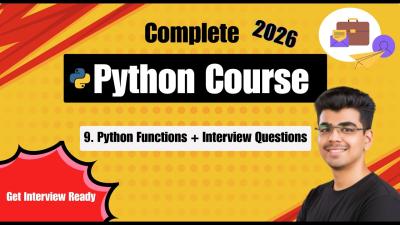 Python Functions Tutorial  Get Interview Ready  Complete Python Course 9