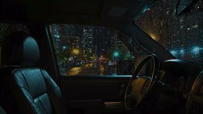 Rain on the Window at Midnight  Peaceful Ambience for Deep Sleep Calm Thoughts  Gentle Focus