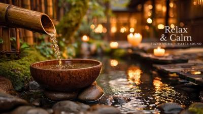 Relaxing Sleep Music  Bamboo Water Sounds Deep Healing and Meditation Music Relax Mind Body Spa