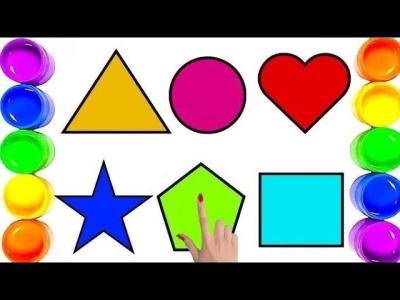 Shapes for kids Learn 2d shapes colors for toddlers  Preschool LearningEducational video