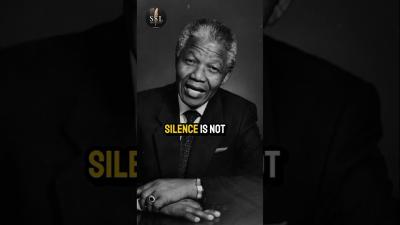 Silence is not empty  Motivational quotes Nelson Mandela silence empty motivationalquotes