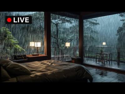  Soft Night Rain for Deep Sleep  Helps You Fall Asleep Fast No Thunder
