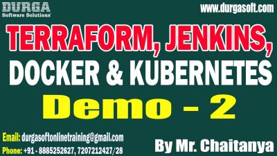 TERRAFORM JENKINS DOCKER  KUBERNETES tutorials  by Mr. Chaitanya On 12032026 730PM IST