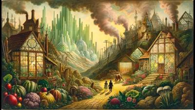 THEY FIGHT THE INVISIBLE BEARS  Dorothy and the Wizard in Oz  Ch. 9
