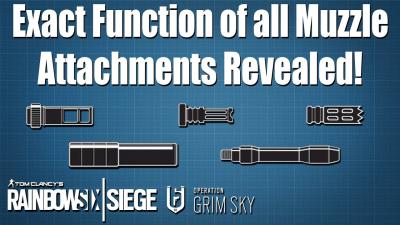 What exactly do the Muzzle Attachments do  Rainbow Six Siege