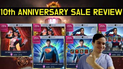 10th Anniversary First Sale Review Injustice 2 Mobile