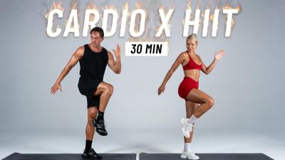 30 MIN FULL BODY HIIT WORKOUT For Fat Burn  Cardio No Equipment No Repeats