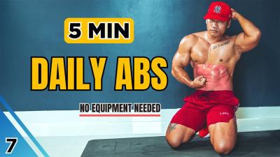 5 Minute Abs Workout  Day 7 Ab Challenge exercise gym workout
