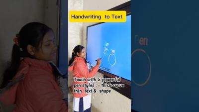 75 Inch interactive flast panel 5 writing style in smart board for teaching  pen shorts viral