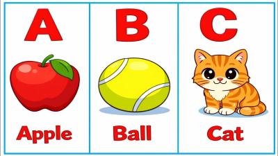 A for Apple B for Ball Nursery Rhymes Kids Song Alphabet Song ABC Song aforapple
