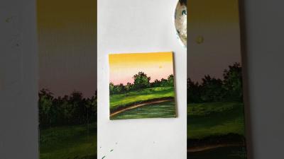 acrylic painting tutorial easy painting ideasshorts