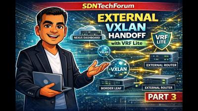 Automated VXLAN to External Router Using NDFC  VRF Lite  eBGP Full Lab