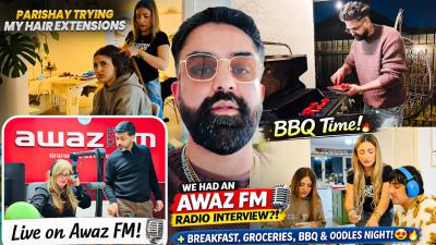 Back Home Awaz FM Radio Interview  BBQ  Oodles  Pizza Parishay tried my hair extensions