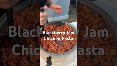 Blackberry Jam protein pasta. food madprotein foodpreparation recipe easynutrition cooking
