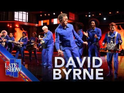 Burning Down The House  David Byrne feat. Stephen Colbert LIVE on The Late Show