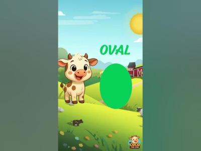 Coco The Cow Learn Shapes with Coco  Oval  Diamond
