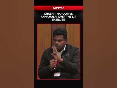 Congress Shashi Tharoor  BJPs Annamalai In A Heated Debate Over the SIR Exercise
