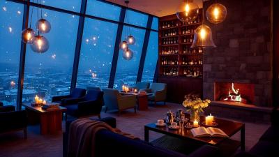 Cozy Winter Morning Jazz Library Cafe Ambience  Relaxing Jazz Instrumental Music for Work  Study