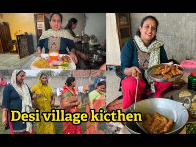 Crispy Fried Snacks desi village kicthenम सबक सथ खड़रह पर मर सथ कई नह Pal Family Vlogs