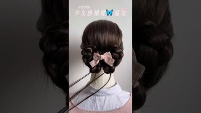 Cute hairstyle for school hairstyle hairtutorial hair