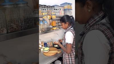 Day310CreamBread food cooking tamil recipe lunch home kitchen school short snacks egg