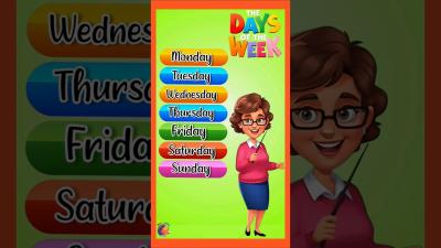 Days of the week learning song for kids kidslearning staylittlechannel