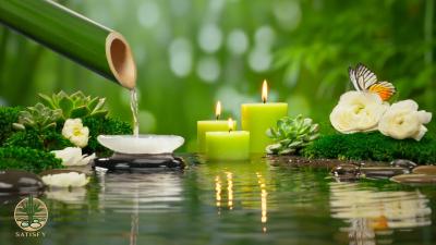 Deep Sleep Music and Anxiety Relief Bamboo Water Fountain Calming Music Relax Mind and Body