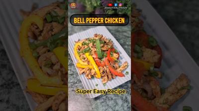Easy Bell Pepper Chicken Stir Fry  OnePan 30Minute Chicken Recipe  foryou shorts viral