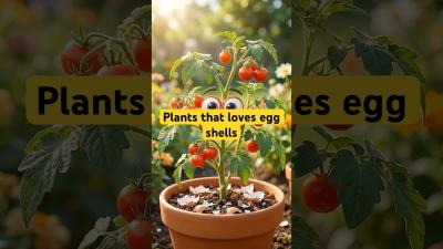 Eggshells  plant magic Curious Shorts GardeningTips