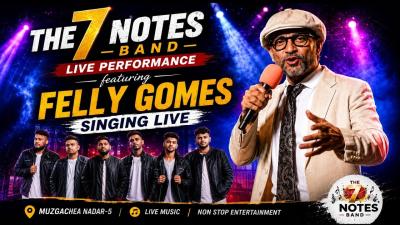 Felly Gomes Singing with The 7 Notes Band  Live in Goa