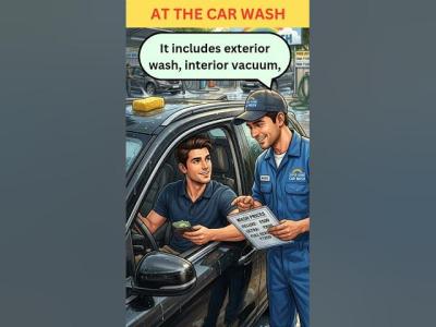  Getting Your Car Washed  English Conversation Practice  Customer and Worker learnenglish