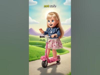 Helmet On Scooter Safety Lesson shorts kidssong kids preschool kindergarten