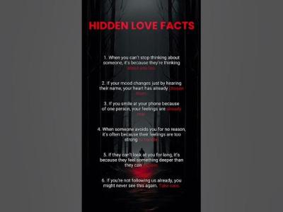 Hidden Love Facts