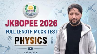 JKBOPEE 2026 PHYSICS Full Length Mock Test