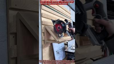 Level Up Your Workshop  The Ultimate DIY Circular Saw French Cleat Holder 