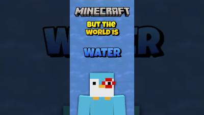 Minecraft But The World Is Water